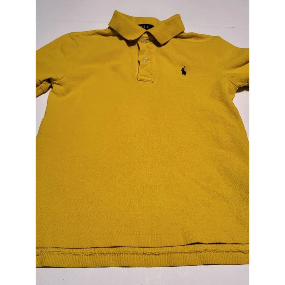 (#16) Polo By Ralph Lauren Short Sleeve Size Kid's 6 Yellow